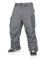 VOLCOM NWRK BAGGY SNOWBOARD PANT - CHARCOAL - 2025 CHARCOAL SNOWBOARD PANTS