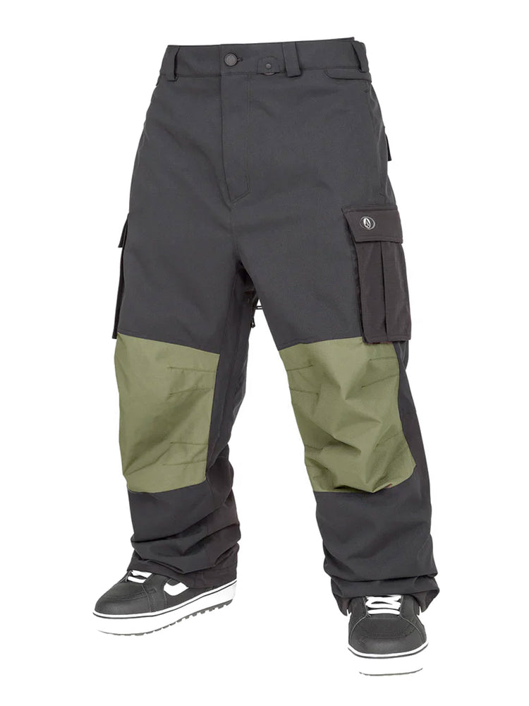 VOLCOM NWRK BAGGY SNOWBOARD PANT - BLACK - 2025 BLACK SNOWBOARD PANTS