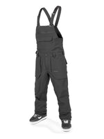 VOLCOM ROAN BIB OVERALL SNOWBOARD PANT - BLACK - 2025 BLACK SNOWBOARD PANTS