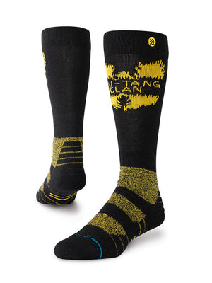 
                  
                    Load image into Gallery viewer, STANCE SHAOLIN SLUMS WOOL SNOWBOARD SOCKS - BLACK BLACK SOCKS
                  
                