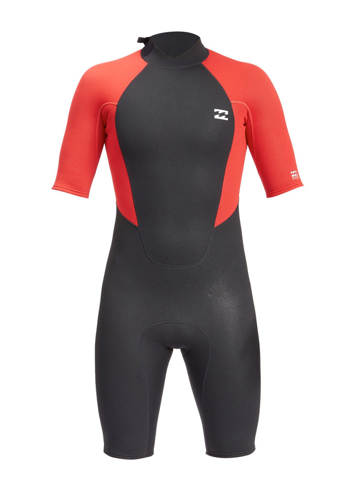 Billabong Intruder 2MM Shorty Wetsuit - Red - 2022 XXL Mens shorty wetsuits