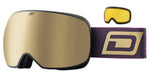 DIRTY DOG MUTANT PROPHECY SNOWBOARD GOGGLES - BLACK GOLD MIRROR MATTE BLACK GOLD MIRROR & YELLOW GOGGLES